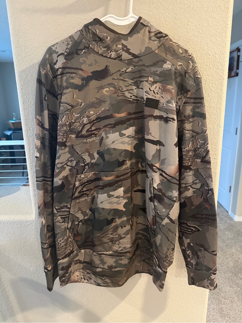 Under Armour Men's Camouflage Pullover Hoodie - Gray & Brown Camo